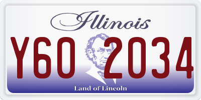 IL license plate Y602034