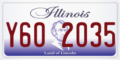 IL license plate Y602035