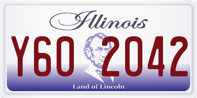 IL license plate Y602042
