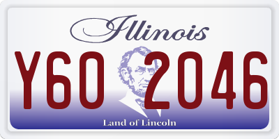 IL license plate Y602046