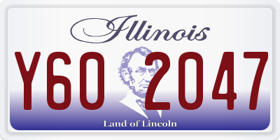 IL license plate Y602047
