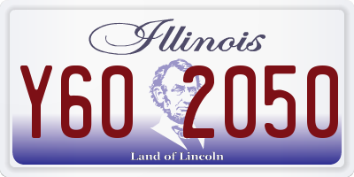 IL license plate Y602050