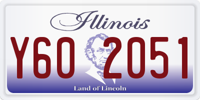 IL license plate Y602051