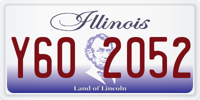 IL license plate Y602052