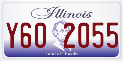 IL license plate Y602055
