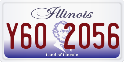 IL license plate Y602056