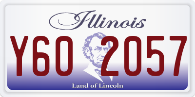 IL license plate Y602057