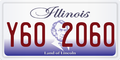 IL license plate Y602060