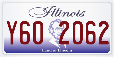 IL license plate Y602062