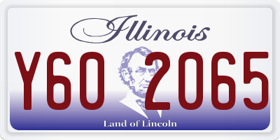 IL license plate Y602065