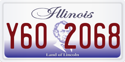IL license plate Y602068