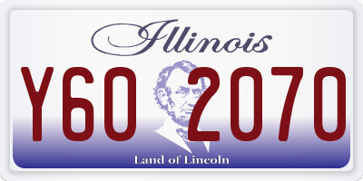IL license plate Y602070