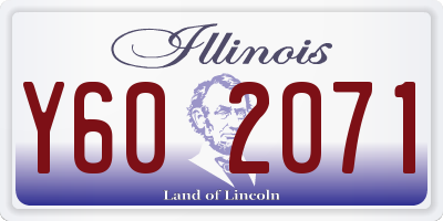IL license plate Y602071
