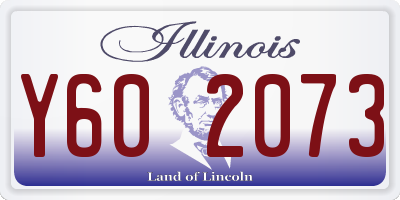 IL license plate Y602073