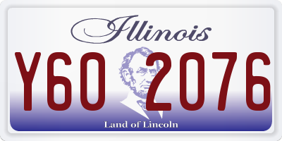 IL license plate Y602076