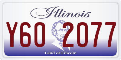 IL license plate Y602077