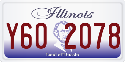IL license plate Y602078