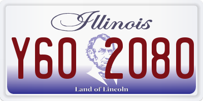 IL license plate Y602080