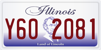 IL license plate Y602081
