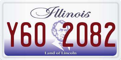 IL license plate Y602082