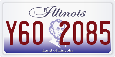 IL license plate Y602085
