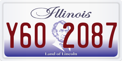 IL license plate Y602087
