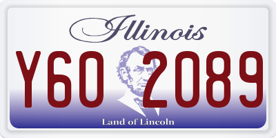 IL license plate Y602089