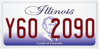 IL license plate Y602090