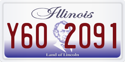 IL license plate Y602091