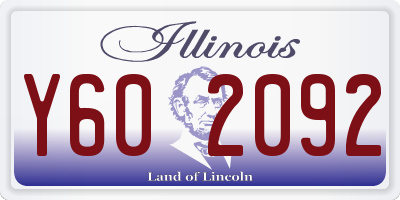 IL license plate Y602092