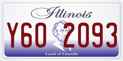 IL license plate Y602093