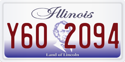 IL license plate Y602094