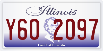 IL license plate Y602097