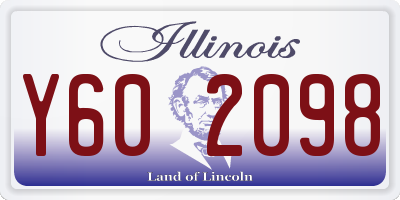 IL license plate Y602098