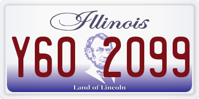 IL license plate Y602099