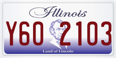 IL license plate Y602103