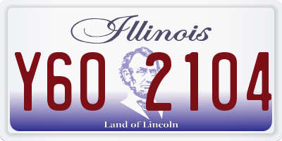 IL license plate Y602104