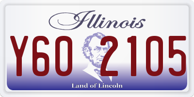 IL license plate Y602105