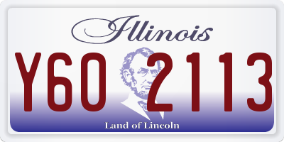 IL license plate Y602113