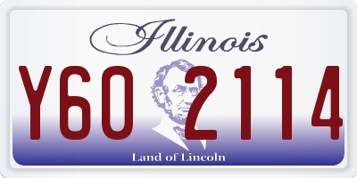 IL license plate Y602114