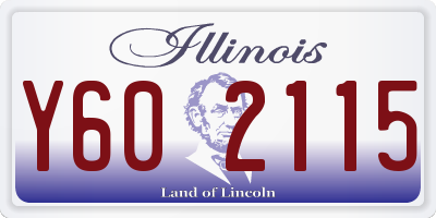 IL license plate Y602115
