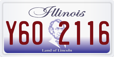 IL license plate Y602116