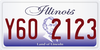 IL license plate Y602123