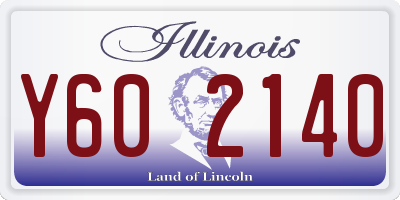 IL license plate Y602140