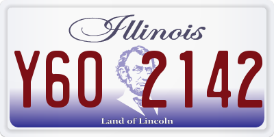 IL license plate Y602142