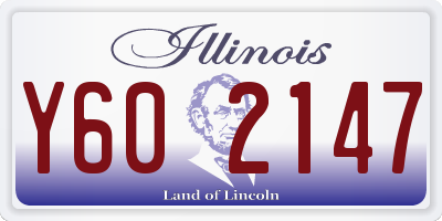 IL license plate Y602147