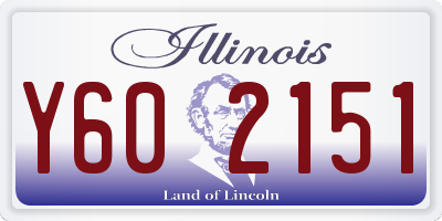 IL license plate Y602151