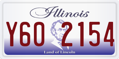 IL license plate Y602154