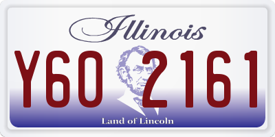 IL license plate Y602161