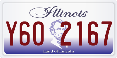 IL license plate Y602167